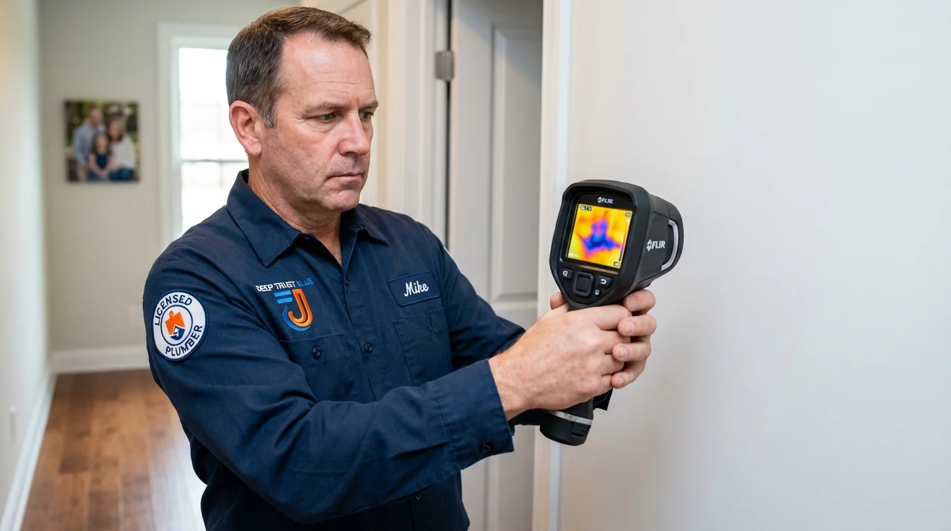 Thermal imaging leak detection by Johns Plumbing LLC in Hickman
